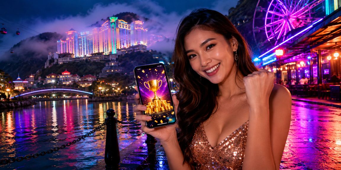 Pemain menggunakan telefon pintar untuk mengakses kasino mudah alih 6030 di Genting Highlands secara bertanggungjawab